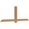 Ekena Millwork Eugene Smooth Timber Gable Bracket, Western Red Cedar, 72"W x 27"H x 3 1/2"D x 3 1/2"F, 9/12 Pitch GBW072X27X0404EUG00SWR - alternate 4
